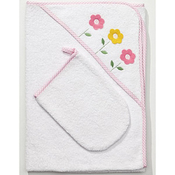 Детское полотенце-уголок + варежка Funnababy Butterfly 90 х 90 см