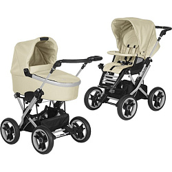 Детская коляска Teutonia Mistral Primus V4 Titanium 2 в 1 WHL3 HB, ручной тормоз
