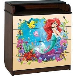 Пеленальный комод Disney КДП Ариэль 80 x 90