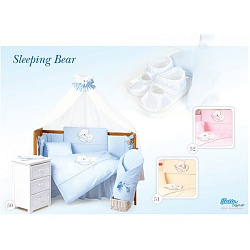 Комплект постельного белья Tuttolina Sleeping Bear, 3 предмета