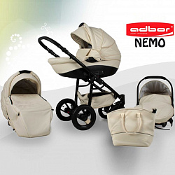 Детская коляска Adbor Nemo Exlusive 3 в 1, эко-кожа