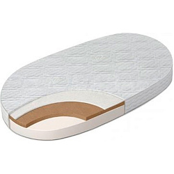 Матрас в кроватку Sweet Baby Cocos DeLuxe овальный, 125 x 75 см