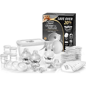 Молокоотсос ручной с набором для грудного вскармливания Tommee Tippee TT42355671