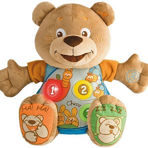 60000 Интерактивная музыкальная мягкая игрушка Chicco Мишка со светом