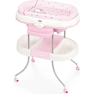 Пеленальный столик Brevi Acgua Light Hello Kitty с ванночкой 574/451
