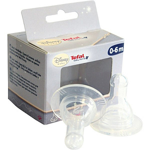 XD8005KO Комплект для Tefal Disney из 2 силиконовых сосок, 0-6 мес.
