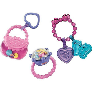 FP V6962 Набор погремушек Fisher Price Блестящие основы - Блеск и роскошь