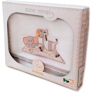 Покрывало Italbaby Zebry для колыбели/коляски 65 х 80 см