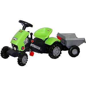 Каталка-трактор с педалями Coloma Turbo-2 с полуприцепом 52742