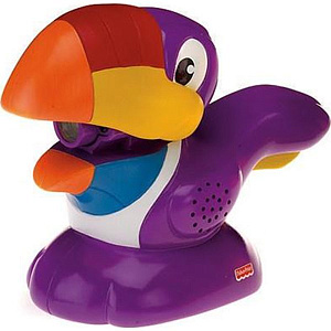 Фонарик со звуковыми эфектами Fisher Price Фиолетовая птичка