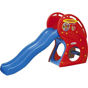 Горка Haenim Toys Дельфин HNP-716 с баскетбольным кольцом