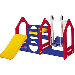Игровой центр Haenim Toys Дом с горкой и качели DS-702А