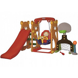 Игровая зона с качелями Gona Toys Мишка GT-812-1 с музыкальной панелью