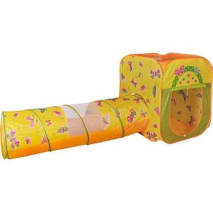 CBH-23 Игровой домик Ching-Ching Бабочки квадрат + туннель + 100 шаров