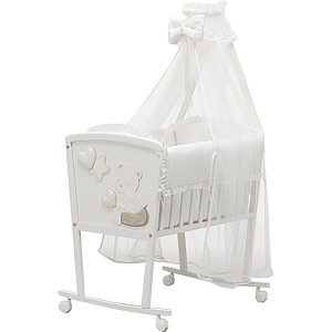Колыбель с комплектом постельного белья Mibb Stellina