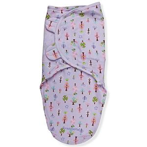 72810 Конверт для пеленания из хлопка на липучке Summer Infant SwaddleMe  размер s/m Деревья