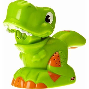 FP R8935 Фонарик со звуковыми эфектами Fisher Price Зеленый динозаврик