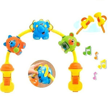 71709 Игрушка Chicco Танцующие животные для коляски