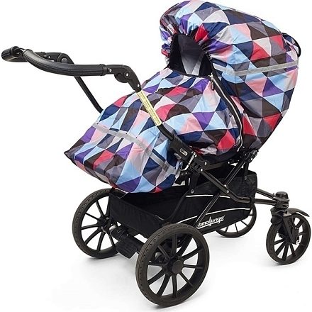 Дождевик для прогулочной коляски Tullsa Chevron и Diamond
