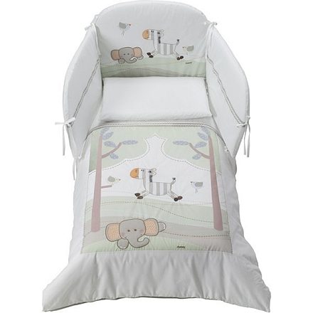 Комплект в кроватку Italbaby Zebry, 5 предметов