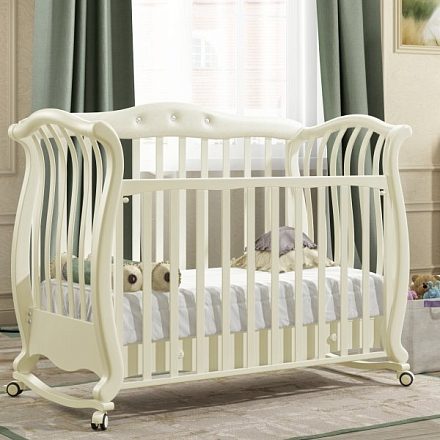 Детская кроватка Baby Italia Andrea VIP Pelle, полозья/ящик
