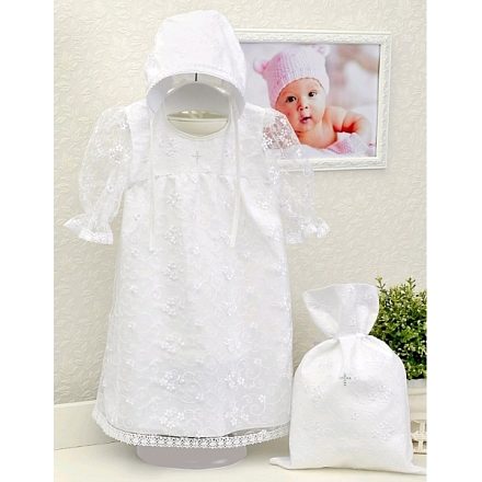 Крестильный набор для девочки Makkaroni Kids Анастасия (3 предмета)