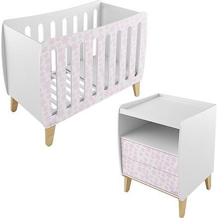 Комплект: кроватка Micuna Harmony Single Relax 120 х 60 см + тумба СО-1713