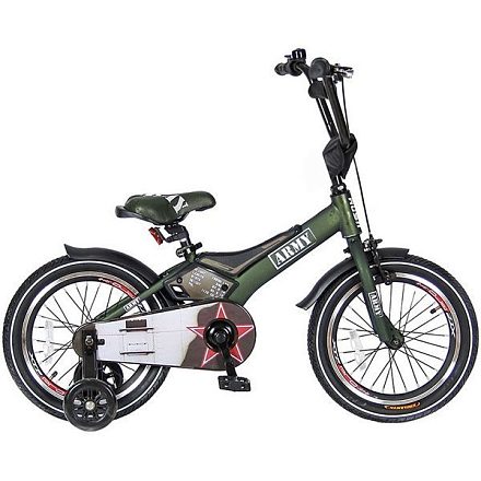 Двухколесный велосипед Velolider Rush Army 16&amp;quot; арт. RA16