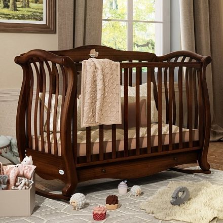 Детская кроватка Baby Italia Andrea VIP, полозья/ящик