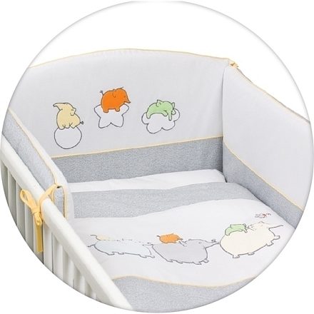 Постельное бельё Ceba Baby с вышивкой, 3 предмета