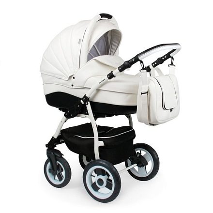 Детская коляска Indigo Camila 18 S 2 в 1, ткань+эко-кожа
