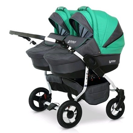 Детская коляска для двойни Verdi Twin 2 в 1