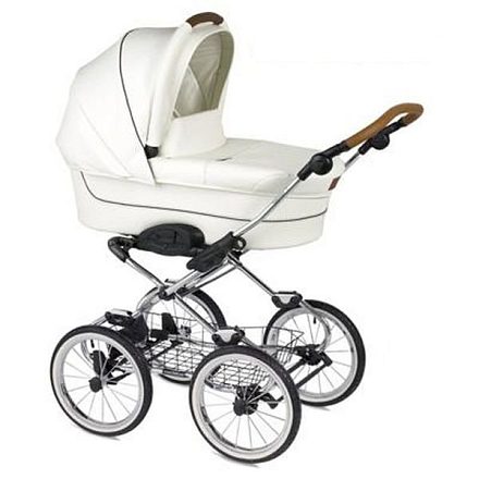 Детская коляска Navington Caravel Royal Collection 2 в 1, эко-кожа