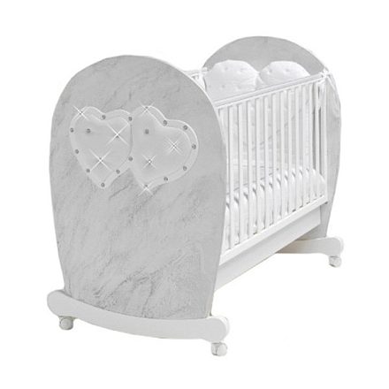 Детская кроватка Bambolina Soft Mama, полозья/ящик