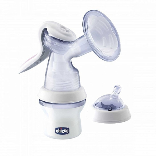 Молокоотсос ручной Chicco с бутылочкой Natural Feeling 340624005 Молокоотсос ручной Chicco с бутылочкой Natural Feeling 340624005 - Фото