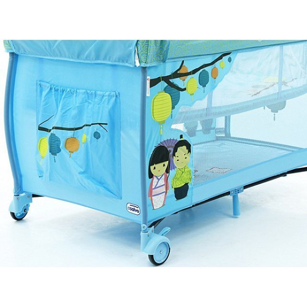 Детский манеж Asalvo Travel Cot Mix Plus с пеленатором фото 6
