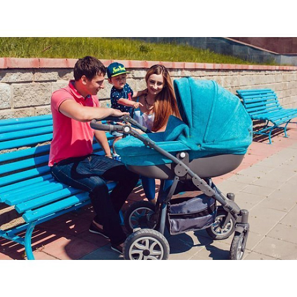 Детская коляска Lonex Sweet Baby Pastel Лонекс Свит Беби Пастель 3 в 1 фото 6