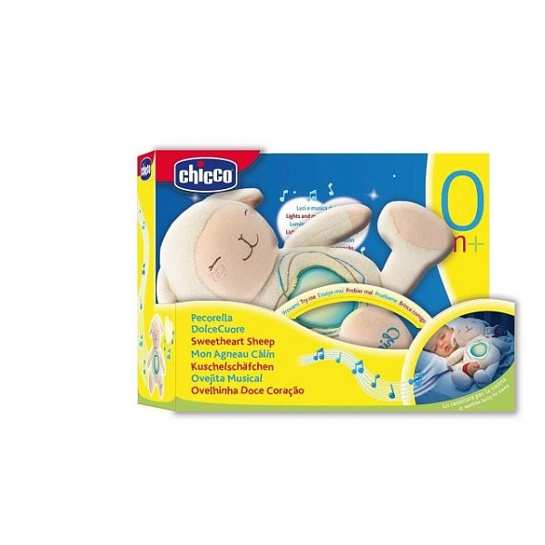 Игрушка развивающая мягкая Chicco "Овечка Sweetheart" фото 1