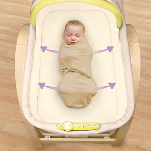 Кроватка-люлька Summer Infant BentWood с системой многоскоростного бесшумного покачивания фото 3