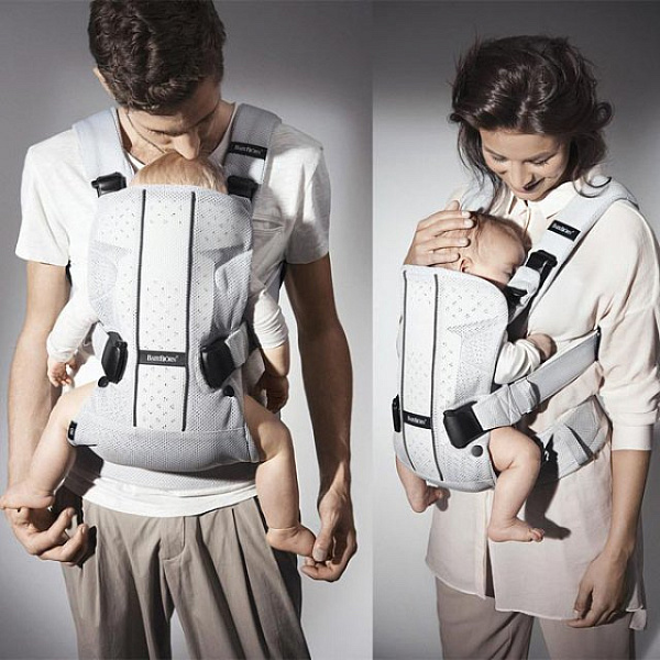 Многофункциональный рюкзак-кенгуру BabyBjorn One Air для ношения ребёнка на груди и на спине фото 1