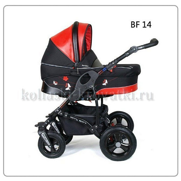 Фото Детская коляска Danny Sport 3 в 1 Butterfly из эко-кожи, реальные фотографии клиентов | Коляски-Кроватки.Ру