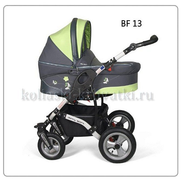 Фото Детская коляска Danny Sport 3 в 1 Butterfly из эко-кожи, реальные фотографии клиентов | Коляски-Кроватки.Ру