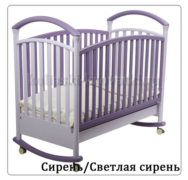 Детская кроватка Papaloni Фиорентина качалка — главный ракурс